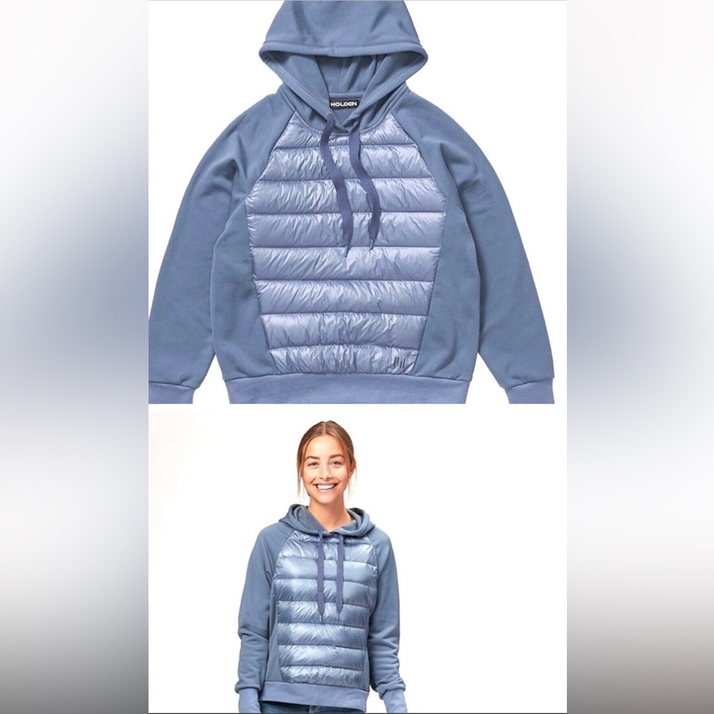 HOLDEN Hybrid Down Hoodie, cornflower blue